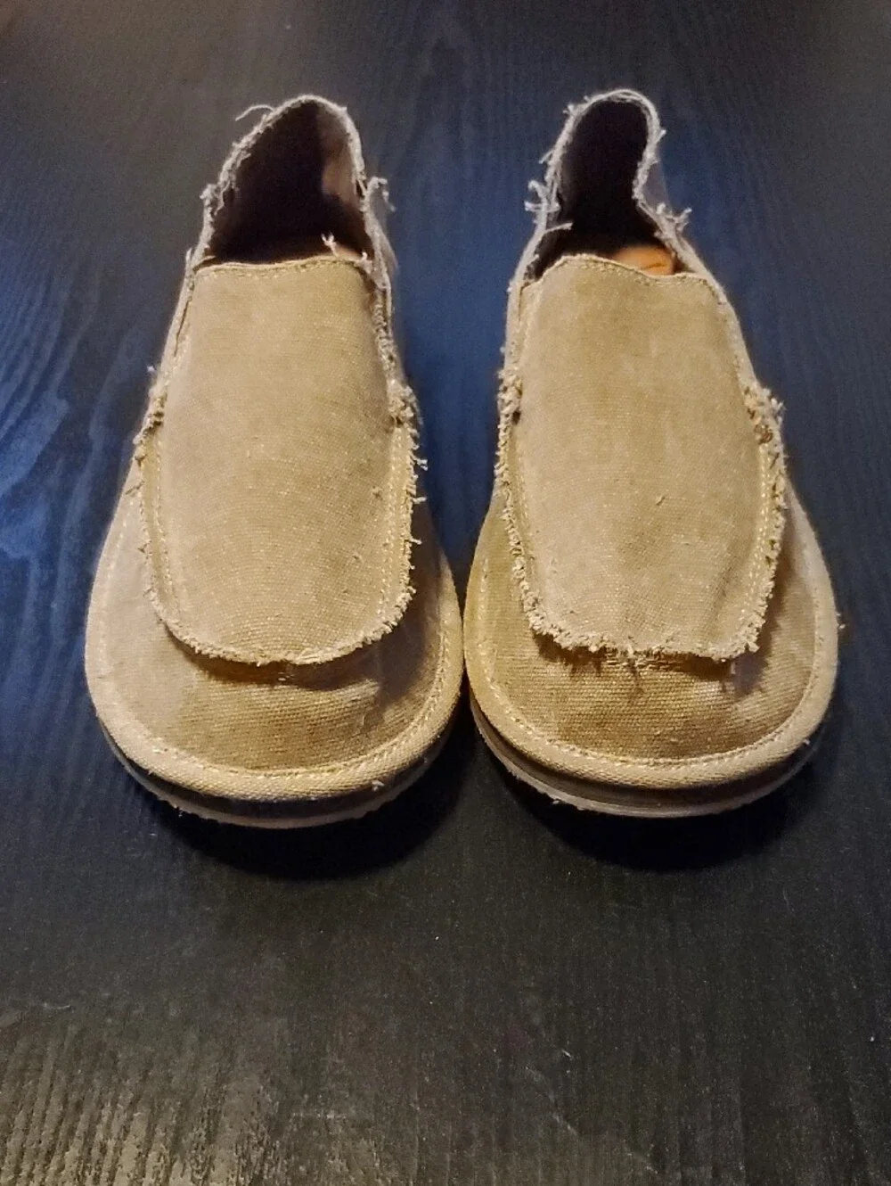 Magellan Outdoors Brown Canvas Slip-On Loafer
